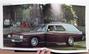 1972 Buick Skylark LeSabre Centurion Wagon Electra Riviera Oversized Brochure