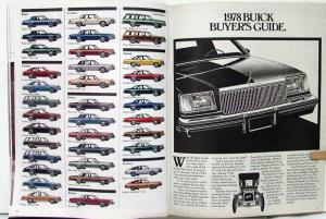 1978 Buick Full Line 75 Years of Greatness Color Sales Brochure XL Original