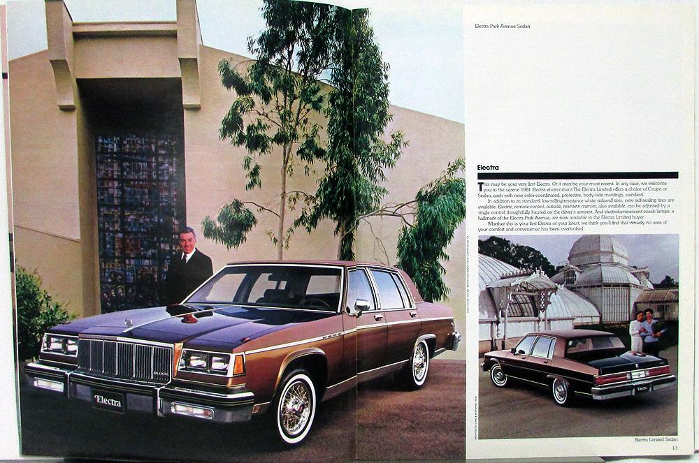 Prospekt brochure 1981 Buick Riviera USA Electra Skylark LeSabre 