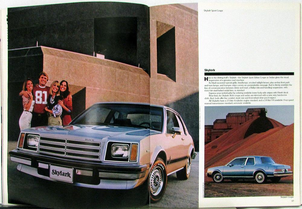 LeSabre Prospekt brochure 1981 Buick Riviera Skylark Electra USA 