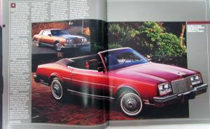 1984 Buick Riviera Century Regal Skyhawk Lark LeSabre Electra Brochure Oversized