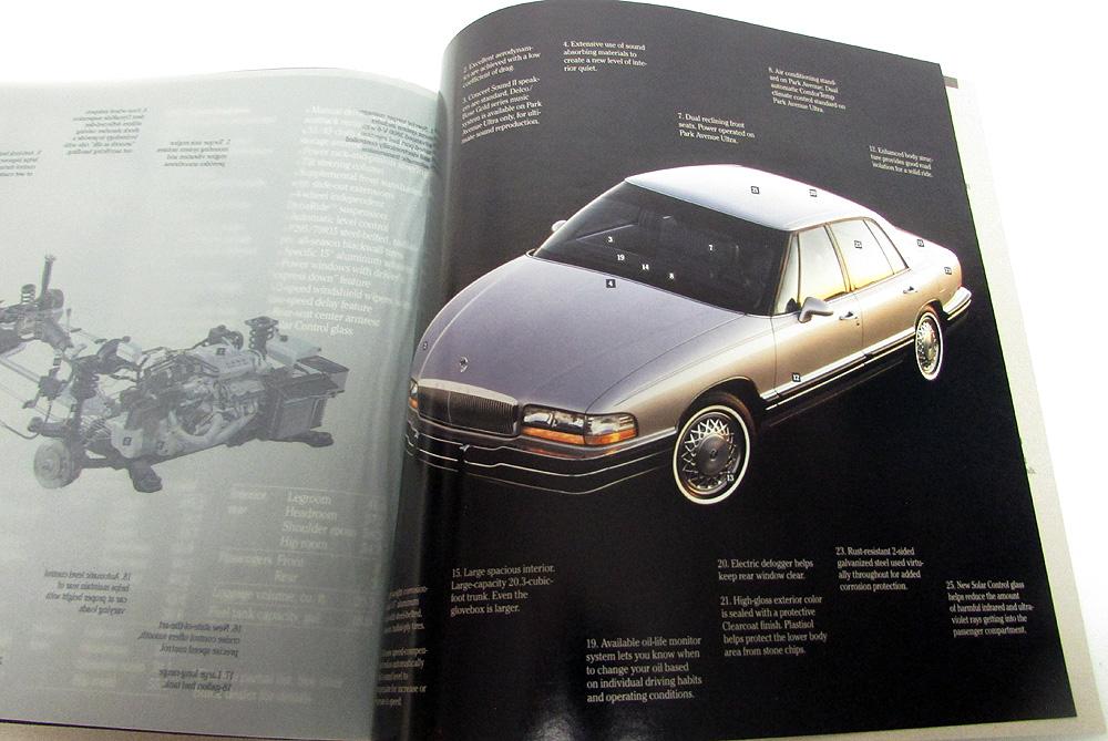 Original 1991 Buick Sales Brochure Lot of 4 91 Full Line Roadmaster Park Avenue