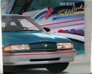 1992 Buick Skylark Color Sales Brochure Original