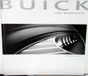 2004 Buick Rendezvous Oversized Color Sales Brochure Original