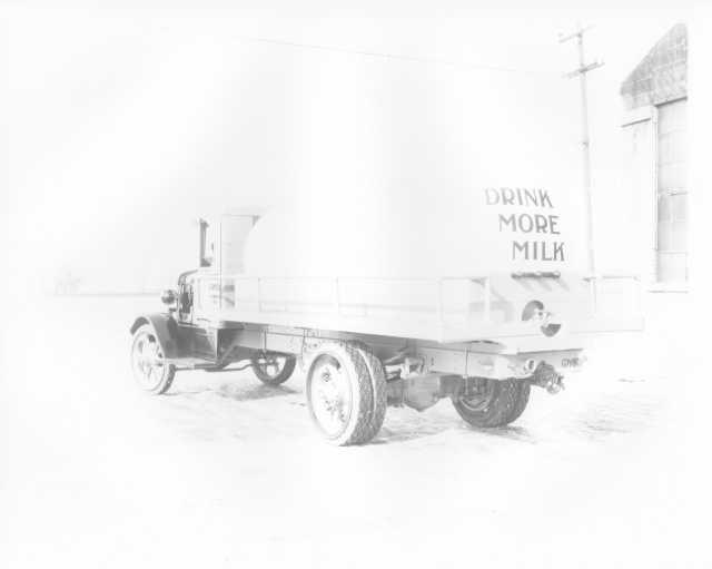 1920 GMC Truck Drink More Milk Factory Press Photo 0076