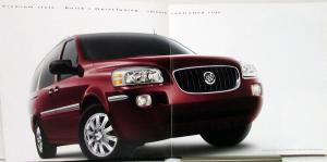 2005 Buick Terraza Color Sales Brochure Original Oversized