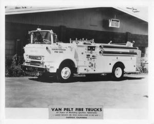 1960 GMC Van Pelt Fire Truck Press Photo - Rancho Cordova 0109