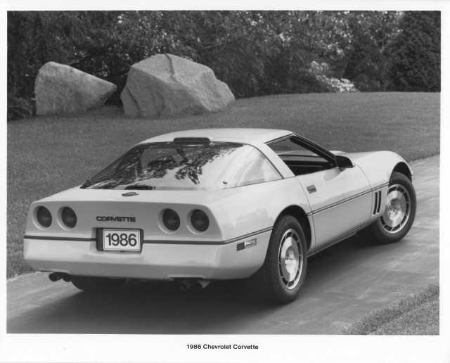 1986 Chevrolet Corvette Press Photo 0096