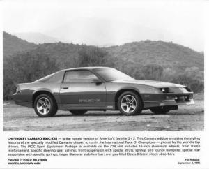 1986 Chevrolet Camaro IROC-Z Press Photo 0099