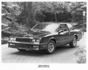 1986 Chevrolet Monte Carlo SS Press Photo 0101