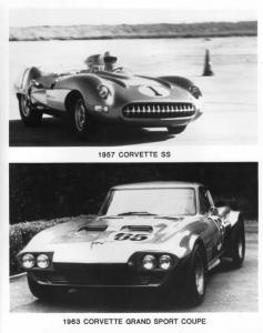 1957 Chevrolet Corvette and 1963 Grand Sport Press Photo 0116