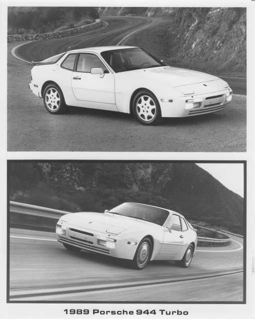 1989 Porsche 944 Turbo Factory Press Photo with Features/Options & Specs 0002