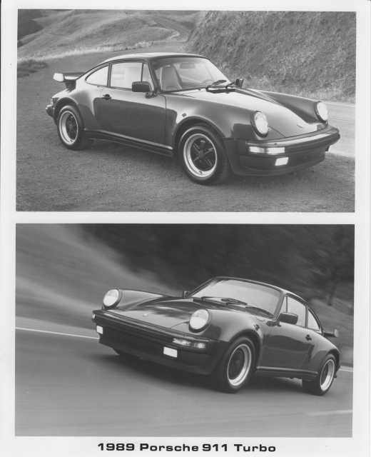 1989 Porsche 911 Turbo Factory Press Photo with Features/Options & Specs 0006