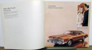 1974 Ford Thunderbird Canadian Original Color Sales Brochure