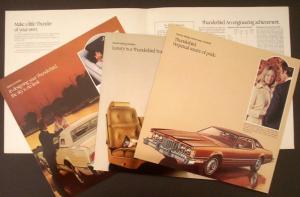 1974 Ford Thunderbird Portfolio With 4 Sales Brochures XL Original