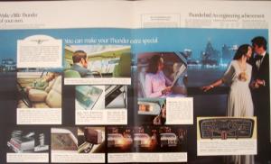 1974 Ford Thunderbird Portfolio With 4 Sales Brochures XL Original