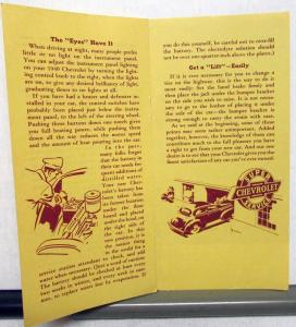 1940 Chevrolet Dealer Sales Brochure Big Little Things New Models Features