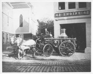 1890-1920 Era Engine 42 Fire Department Photo 0003