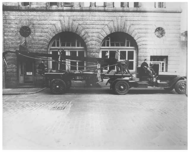 1920s Era Fire Truck with Water Tower Photo 0006