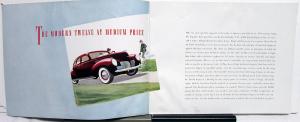 1938 Lincoln Zephyr V12 Printed Oct 37 Color Sales Brochure Specs Large ORIGINAL