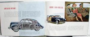 1938 Lincoln Zephyr V12 Printed Oct 37 Color Sales Brochure Specs Large ORIGINAL