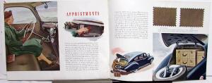 1938 Lincoln Zephyr V12 Printed Oct 37 Color Sales Brochure Specs Large ORIGINAL