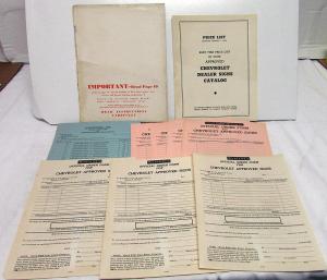 1950 Chevrolet Dealership Signs Ordering Kit Brochure Price List Set Chevy Orig