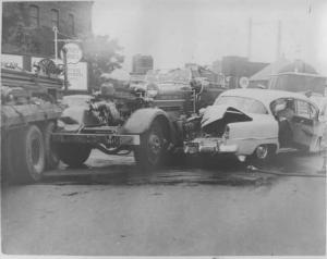 1951 Boston Fire Department Engine 29 Traffic Crash Press Photo 0019