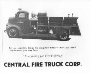 1946 Chevrolet COE Central Fire Truck Factory Press Photo 0020