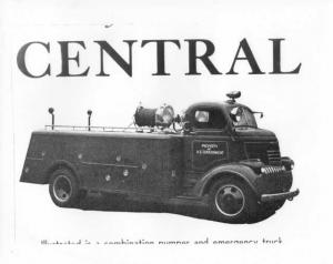 1946 Chevrolet COE Central Fire Truck Factory Press Photo 0021