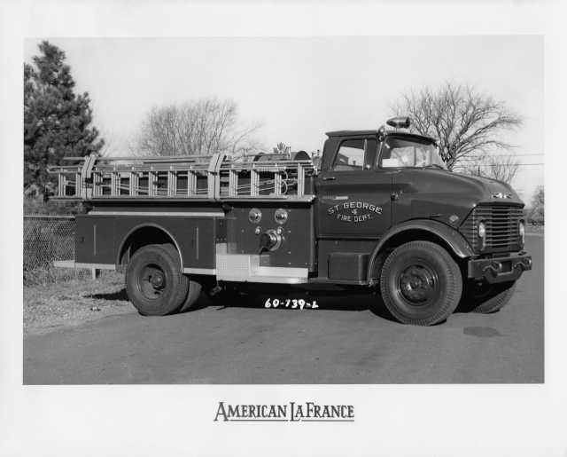 1964 GMC 7000 American LaFrance St George Fire Truck No 4 Press Photo 0024