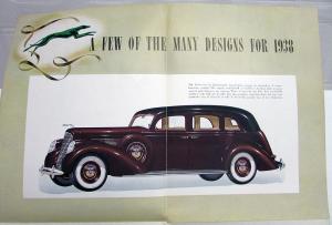 1938 Lincoln V12 Color ORIGINAL Sales Brochure A Few Of The Many Designs Folder