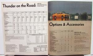1970 Mercury Performance Sales Brochure Cougar Eliminator Cyclone GT Spoiler