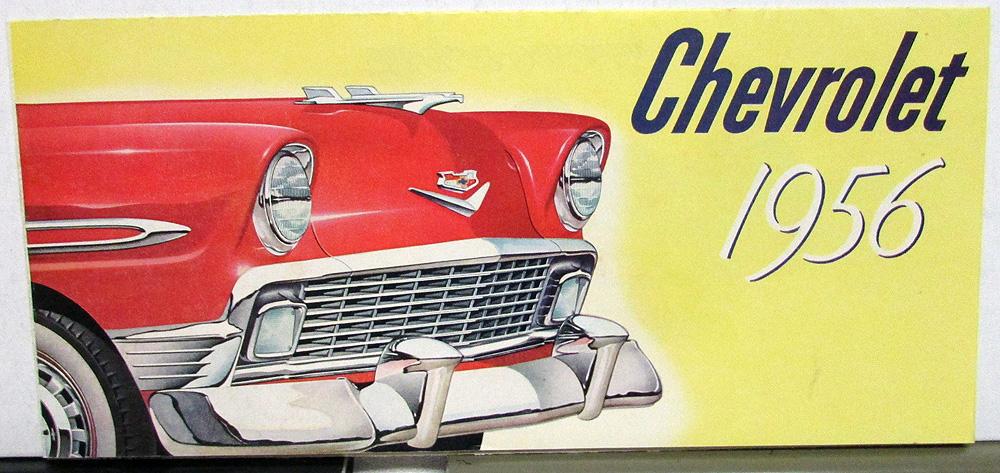 1956 Chevrolet Owner's Manual With Envelope – Reproduction For 150, 210, Bel Air, Wagons