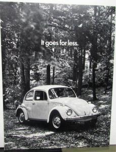 1971 Volkswagen VW Beetle Sales Brochure