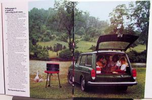 1972 Volkswagen Full Line Sales Brochure Beetle Karmann Ghia Campmobile Type 3