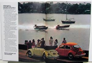 1972 Volkswagen Full Line Sales Brochure Beetle Karmann Ghia Campmobile Type 3
