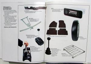 1972 Volkswagen Full Line Sales Brochure Beetle Karmann Ghia Campmobile Type 3