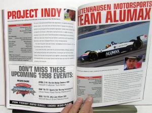 1998 Marlboro Grand Prix Of Miami Official Race Program CART Formula 1 Homestead