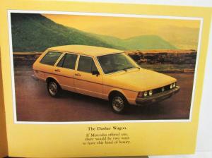 1979 Volkswagen Dasher Collection Sales Brochure