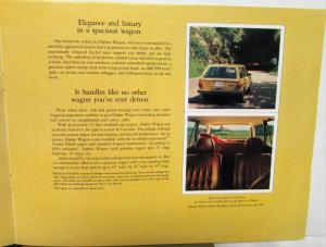 1979 Volkswagen Dasher Collection Sales Brochure