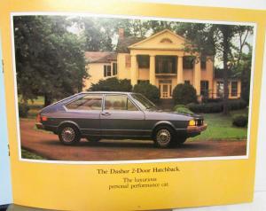 1979 Volkswagen Dasher Collection Sales Brochure