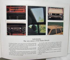 1979 Volkswagen Dasher Collection Sales Brochure