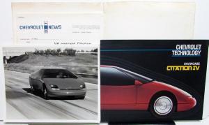 1984 Chevrolet Citation IV Concept Car Press Kit V6 Experimental Media Release