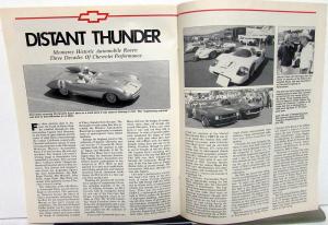 1988 Chevy Thunder Dealer Newsletter Industry Magazine Bruce Allan NHRA Winner