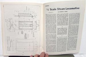 Drawings & Instructions 1/2 Inch Scale Steam Locomotives Little Engines Trains