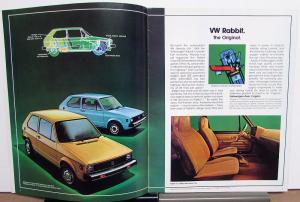 1980 Volkswagen Rabbit Sales Brochure VW