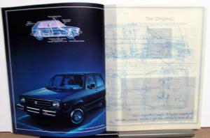 1980 Volkswagen Rabbit Sales Brochure VW