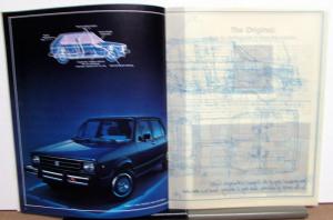 1980 Volkswagen Rabbit Sales Brochure VW