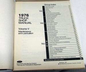 1976 Ford Truck Shop Manual Set Original F-100 F-250 F-350 Bronco Van H/D